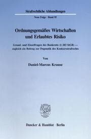 Cover von Ordnungsgemäßes Wirtschaften und Erlaubtes Risiko.