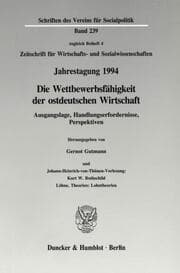 Cover von Die Wettbewerbsfähigkeit der ostdeutschen Wirtschaft.