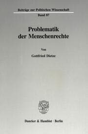 Cover von Problematik der Menschenrechte.