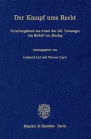 Cover von Der Kampf ums Recht.