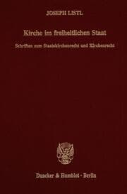 Cover von Kirche im freiheitlichen Staat.