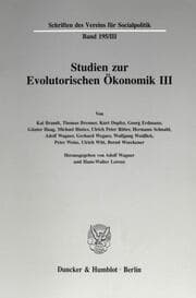 Cover von Studien zur Evolutorischen Ökonomik III.