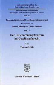 Cover von Der Gleichordnungskonzern im Gesellschaftsrecht.