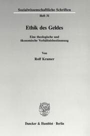 Cover von Ethik des Geldes.