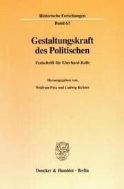 Cover von Gestaltungskraft des Politischen.