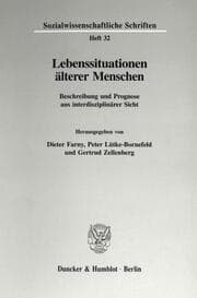 Cover von Lebenssituationen älterer Menschen.