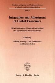 Cover von Integration and Adjustment of Global Economies.
