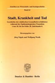 Cover von Stadt, Krankheit und Tod.