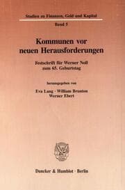 Cover von Kommunen vor neuen Herausforderungen