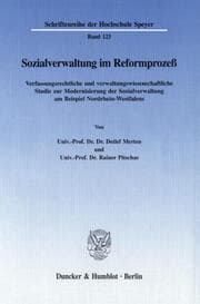 Cover von Sozialverwaltung im Reformprozeß.
