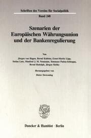 Cover von Szenarien der Europäischen Währungsunion und der Bankenregulierung.