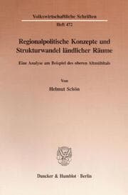 Cover von Regionalpolitische Konzepte und Strukturwandel ländlicher Räume.