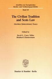 Cover von The Civilian Tradition and Scots Law.