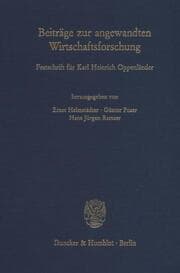 Cover von Beiträge zur angewandten Wirtschaftsforschung.