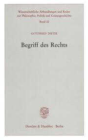 Cover von Begriff des Rechts.