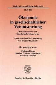 Cover von Ökonomie in gesellschaftlicher Verantwortung.