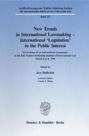 Cover von New Trends in International Lawmaking - International 'Legislation' in the Public Interest.