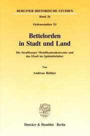Cover von Bettelorden in Stadt und Land.