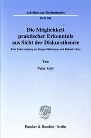 Cover von Die Möglichkeit praktischer Erkenntnis aus Sicht der Diskurstheorie.