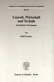 Cover von Umwelt, Wirtschaft und Technik.