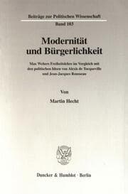 Cover von Modernität und Bürgerlichkeit.