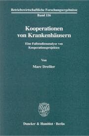 Cover von Kooperationen von Krankenhäusern.