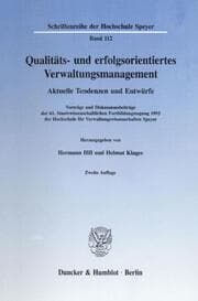 Cover von Qualitäts- und erfolgsorientiertes Verwaltungsmanagement.