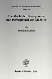 Cover von Die Macht der Perzeptionen und Perzeptionen von Mächten.