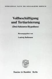 Cover von Vollbeschäftigung und Tertiarisierung