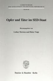 Cover von Opfer und Täter im SED-Staat.