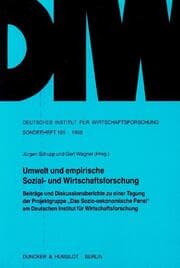 Cover von Umwelt und empirische Sozial- und Wirtschaftsforschung.