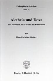 Cover von Aletheia und Doxa.