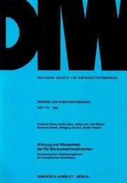 Cover von Wirkung und Wirksamkeit der EU-Binnenmarktmaßnahmen.