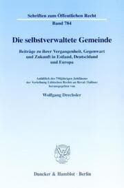 Cover von Die selbstverwaltete Gemeinde.