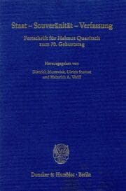Cover von Staat - Souveränität - Verfassung.
