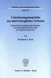 Cover von Unterlassungsansprüche aus mietvertraglichen Verboten.