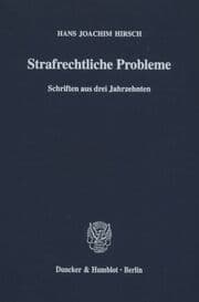 Cover von Strafrechtliche Probleme.