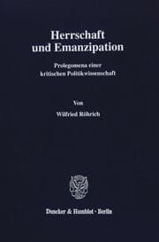 Cover von Herrschaft und Emanzipation.