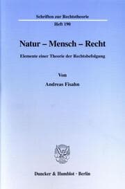 Cover von Natur - Mensch - Recht.