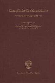 Cover von Europäische Sozialgeschichte.