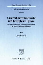 Cover von Unternehmenssteuerrecht und bewegliches System.