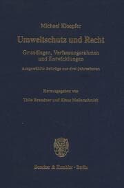 Cover von Umweltschutz und Recht.