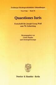 Cover von Quaestiones Iuris.