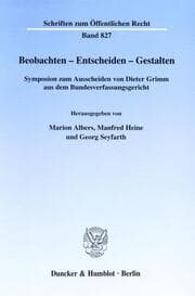 Cover von Beobachten - Entscheiden - Gestalten.