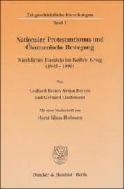 Cover von Nationaler Protestantismus und Ökumenische Bewegung.