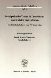 Cover von Sozialpolitische Trends in Deutschland in den letzten drei Dekaden.