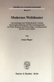 Cover von Modernes Welttheater.