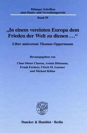 Cover von 'In einem vereinten Europa dem Frieden der Welt zu dienen ...'.
