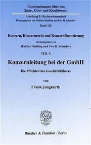 Cover von Konzernleitung bei der GmbH.