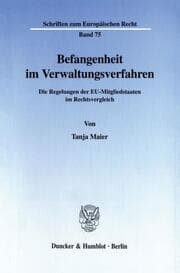 Cover von Befangenheit im Verwaltungsverfahren.